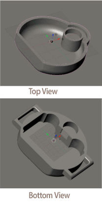 CAD drawing for transmitter casing