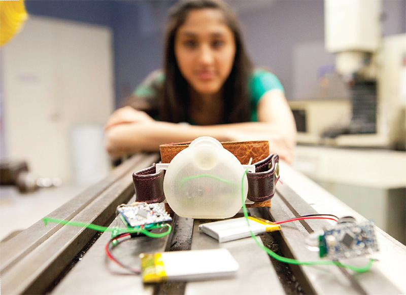 Leela Amladi With Locator Device